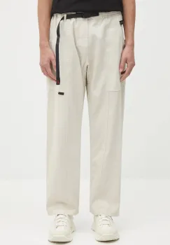 Gramicci pantaloni de bumbac culoarea albastru marin, drept imagine
