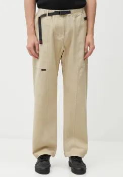 Gramicci pantaloni de bumbac Gadget Pant culoarea maro, drept, G105.OGT imagine