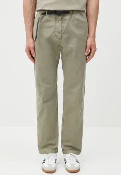 Gramicci pantaloni de bumbac Gramicci Pant culoarea gri, drept imagine