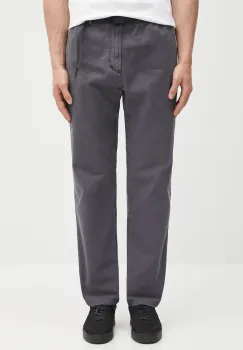 Gramicci pantaloni de bumbac Gramicci Pant culoarea gri, drept imagine