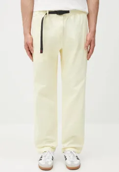 Gramicci pantaloni de bumbac Gramicci Pant culoarea gri, drept imagine