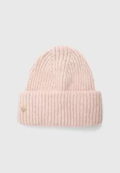 Granadilla caciula din amestec de lana culoarea roz, din tricot gros imagine