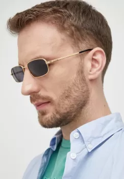 Gucci ochelari de soare barbati, culoarea auriu imagine