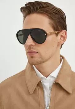 Gucci ochelari de soare barbati, culoarea negru imagine