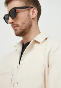Gucci ochelari de soare barbati, culoarea negru imagine