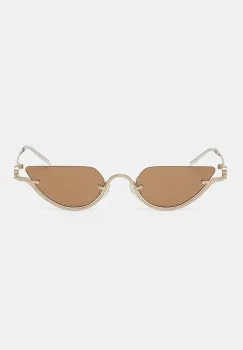 Gucci ochelari de soare femei, culoarea auriu, GG1603S imagine