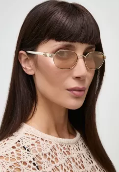 Gucci ochelari de soare femei, culoarea bej imagine