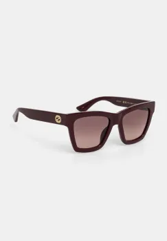 Gucci ochelari de soare femei, culoarea bordo, GG1714S imagine