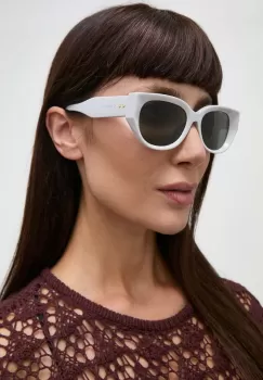 Gucci ochelari de soare femei, culoarea gri imagine
