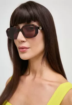 Gucci ochelari de soare femei, culoarea maro imagine