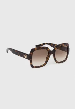 Gucci ochelari de soare femei, culoarea maro imagine