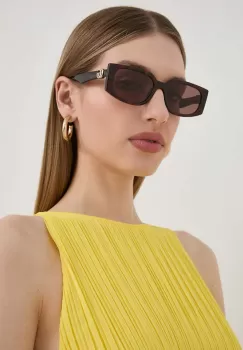 Gucci ochelari de soare femei, culoarea maro imagine