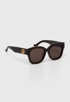 Gucci ochelari de soare femei, culoarea maro imagine