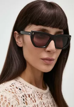 Gucci ochelari de soare femei, culoarea maro, GG1520S imagine