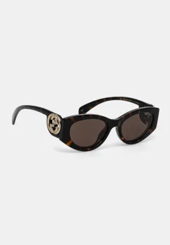 Gucci ochelari de soare femei, culoarea maro, GG1691S imagine