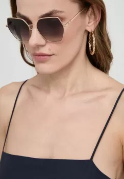 Gucci ochelari de soare femei, culoarea negru imagine