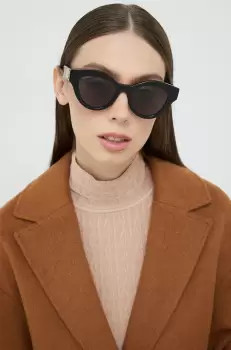 Gucci ochelari de soare femei, culoarea negru imagine