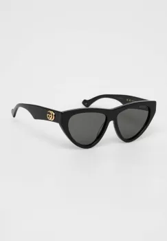Gucci ochelari de soare femei, culoarea negru imagine