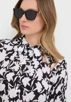 Gucci ochelari de soare femei, culoarea negru imagine