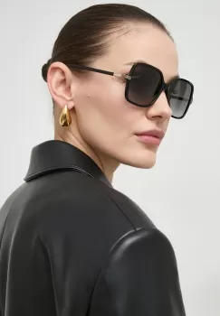 Gucci ochelari de soare femei, culoarea negru imagine