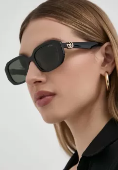 Gucci ochelari de soare femei, culoarea negru imagine