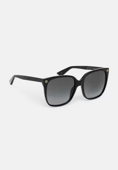 Gucci ochelari de soare femei, culoarea negru, GG0022S imagine