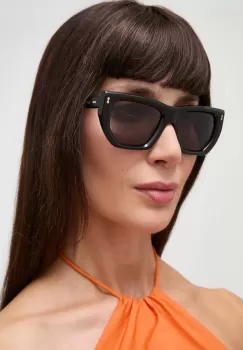 Gucci ochelari de soare femei, culoarea negru, GG1520S imagine
