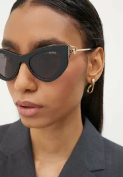 Gucci ochelari de soare femei, culoarea negru, GG1565S imagine