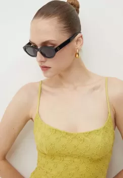 Gucci ochelari de soare femei, culoarea negru, GG1579S imagine