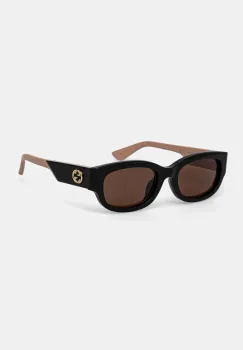 Gucci ochelari de soare femei, culoarea negru, GG1667SK imagine