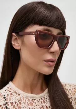 Gucci ochelari de soare femei, culoarea roz, GG1520S imagine