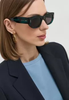 Gucci ochelari de soare GG1215S femei, culoarea negru imagine