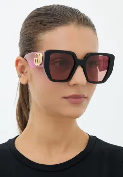 Gucci ochelari de soare patrati pentru femei imagine