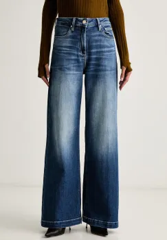 Guess blugi wide leg pentru femei BELLAGIO imagine