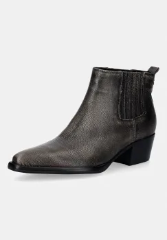 Guess cizme cu toc jos pentru femei, din piele WYNIE imagine