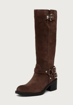 Guess cizme cu toc pentru femei din piele intoarsa MATLEY imagine