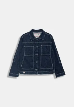 Guess geaca de blugi pentru copii, din bumbac cu elastan imagine