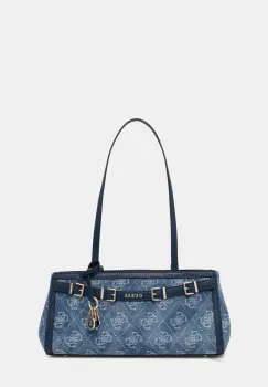 Guess geanta baguette pentru femei din denim DOVIE imagine
