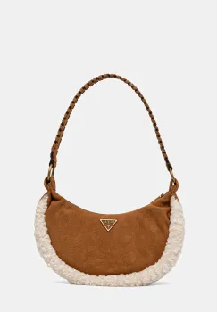 Guess geanta de mana din piele intoarsa AMITA imagine