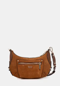 Guess geanta de mana din piele intoarsa MARSHA imagine