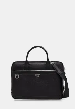 Guess geanta pentru laptop din piele MONACO imagine