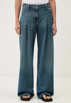 Guess Jeans blugi wide leg pentru femei imagine