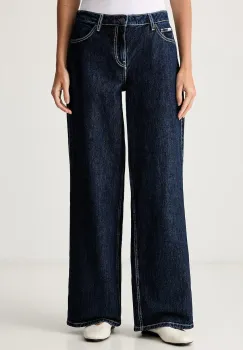 Guess Jeans blugi wide leg pentru femei imagine