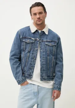 Guess Jeans geaca de blugi din bumbac imagine