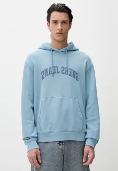Guess Jeans hanorac cu gluga pentru barbati din bumbac imagine