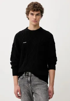 Guess Jeans pulover din amestec de lana imagine