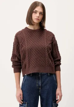 Guess Jeans pulover din amestec de lana imagine