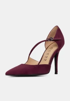 Guess pantofi cu toc stiletto din piele intoarsa NAPIPER imagine