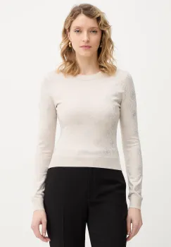 Guess pulover din amestec de lana 4G imagine