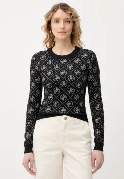 Guess pulover din amestec de lana 4G imagine